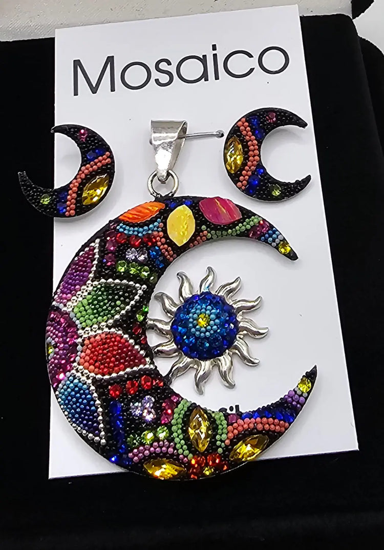 Mosaico Hand Made Pendant/Earring Set PNP Merchandizing