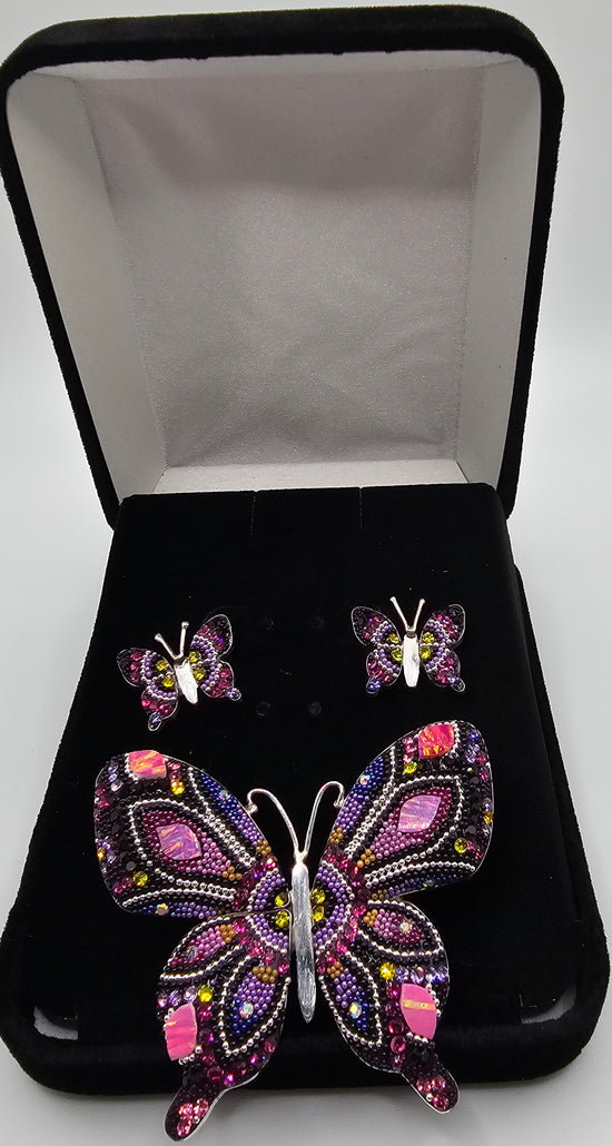 Mosaico Hand Made Pendant/Earring Set