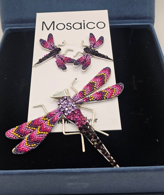 Mosaico Hand Made Pendant/Earring Set
