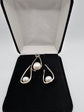 Special Concepts Dangling Long Teardrop Pearl Earrings with matching Teardrop Pearl Pendant